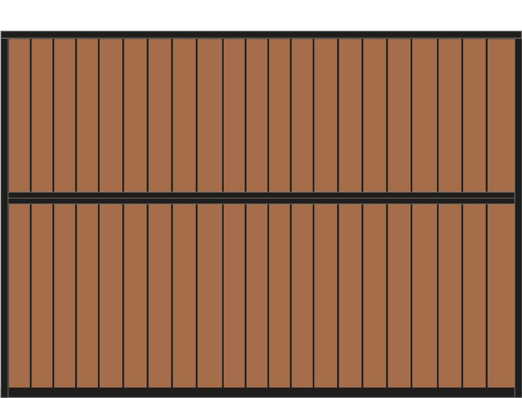 Zijwand volledig dicht