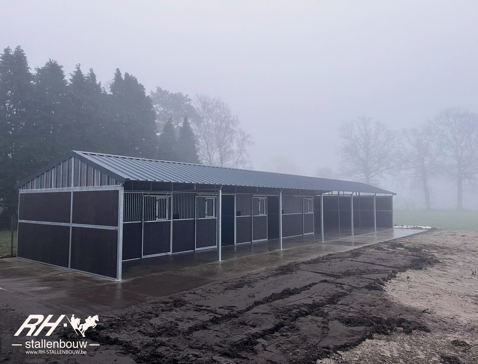 buitenstallen Model Texas met grote opslagplaats - afbeelding 1